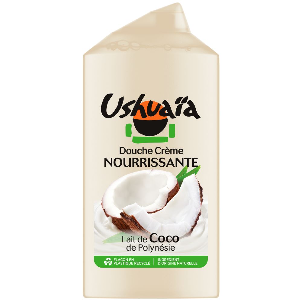 Douche Crème nourrissante Ushuaïa, au Lait de Coco de Polynésie